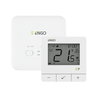 Engo E7 belaidis termostatas 16A, baltas (White)