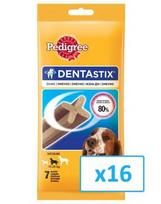 PEDIGREE Dentastix średnie rasy 180 g x16
