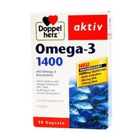 Doppelherz Aktiv žuvų taukai 1400 mg + Omega-3, N30