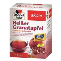 DOPPELHERZ AKTIV HEIBER GRANATAPFEL (HOT POMEGRANATE), granulės paketėliuose, 10 vnt.