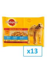 PEDIGREE Junior kurczak i ryż / wołowina i ryż 4 x 0.1 kg x13