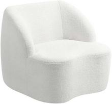Fotelis HOMCOM, kreminė balta (Cream White)