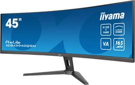 165hz monitorius - Iiyama ProLite XCB4594DQSN-B1 44.5", DQHD, išlenktas, Juodas (Black) - 5 nuotrauka