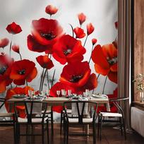 Fototapetas - Poppies in the Moonlight