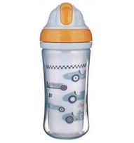 CANPOL BABIES sportinis puodelis su silikoniniu šiaudeliu Cars 260ml, 74/053