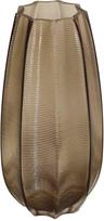 BESK 9135754 Stiklo vaza, 13x29 cm, dūminės rudos (Smoky Brown)