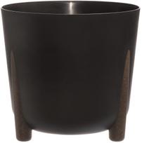 Vazonas 4Living Frida ECO, plastikinis, juodas (Black), Ø 34 cm