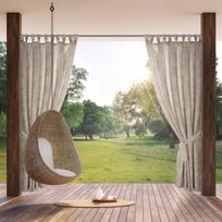 Eurofirany Užuolaida GARDEN 15, 155x220 cm, Rožinė/Smegelinė (Pink/Sand)