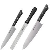 Samura HARAKIRI Set of 3pcs. universal Kitchen knives Black