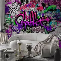 Fototapetas - Purple Graffiti