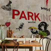 Fototapetas - [Banksy] Graffiti Collage