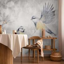Fototapetas Artgeist Watercolor Tit, 140 cm x 200 cm