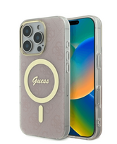 iphone 16 pro case guess - Karl Lagerfeld "FW Metal Plate MagSafe iPhone 16 Pro" Pink - 1 nuotrauka