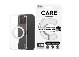 apple iphone 16 pro case - CARE Feature Case | Back cover | Apple | iPhone 16 Pro Max | Recycled plastic | Silver | Kickstand & MagSafe | 1328 - 4 nuotrauka