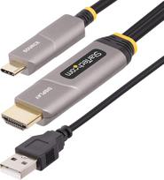 hdmi hdmi kabelis 15m - StarTech 30ft (9.15m) USB-C to HDMI 2.0 Active Optical Cable, 4K 60Hz Juodas (Black) - 1 nuotrauka