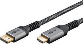 Goobay DisplayPort į HDMI kabelis ,  65271 ,  5 m Pilkas (Gray)