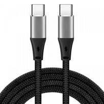 greito ikrovimo laidas - iBox IKUTC100 USB-C 2m 5A Greitas Įkrovimas Juodas (Black) - 1 nuotrauka