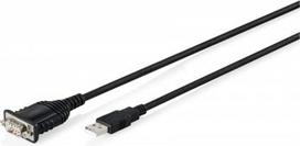 rs232 db 9 - Digitus DA-70172 USB to DB9 RS232 kabelis 1.8m Juodas (Black) - 1 nuotrauka