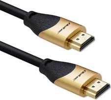 aukso laidas - Qoltec 50356 HDMI v2.1 kabelis itin didelės spartos 8K ,  60Hz ,  28AWG ,  Auksinis ,  3m - 1 nuotrauka