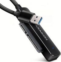 sata 3 kabelis - AXAGON ADSA-FP2A USB-A 5Gbps SLIM adapteris 2.5" SSD/HDD (Juodas) - 1 nuotrauka