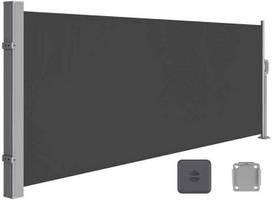 tentas nuo saules - Songmics Šoninė markizė 140x300 cm, Juoda/Pilka (Black/Grey) - 1 nuotrauka