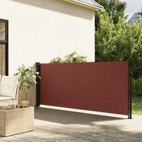 vidaXL Ištraukiama šoninė markizė, ruda (Brown), 140x500 cm