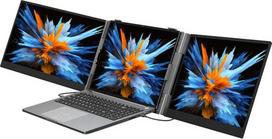 nesiojamojo kompiuterio ekranai - Blackview DCM6 14", nešiojamas dvigubas monitorius, juodas (Black) - 1 nuotrauka