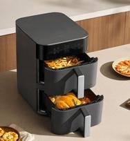 air fryer dual - Xiaomi Dual Zone Air Fryer BHR0883EU 12L Juodas (Black) - 2 nuotrauka