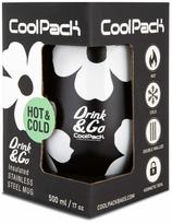 Termopuodelis CoolPack Flores Jasmine, 0.5 l, balta sp./juoda sp.