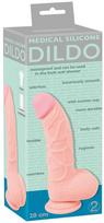 you2toys medical - You2Toys medicininis silikoninis dildo, 20 cm (kūno spalvos) - 1 nuotrauka