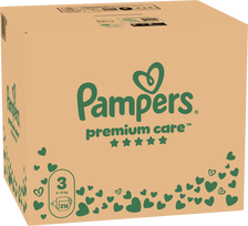 Pampers Premium Care Tape sauskelnės, 3 dydis, 6-10 kg, 216 vnt.