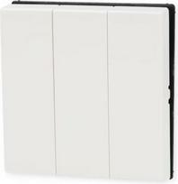 JUNG A593BFWW, trigubo jungiklio klavišas, baltas (White)