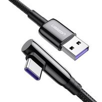 Ugreen Elbow Quick Charge USB To USB Type-C Cable SCP FCP 2m Black
