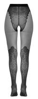 seksualus apatiniai - Cottelli Collection Atviros pėdkelnės 3 Juodos (Black) - 2 nuotrauka