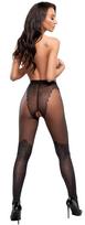 seksualus apatiniai - Cottelli Collection Atviros pėdkelnės 3 Juodos (Black) - 4 nuotrauka