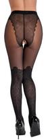 seksualus apatiniai - Cottelli Collection Atviros pėdkelnės 3 Juodos (Black) - 5 nuotrauka