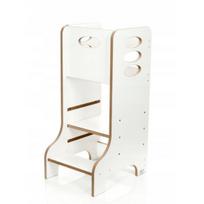Kids Helper Montessori bokštelis vaikams, 90 cm, MDF, baltas