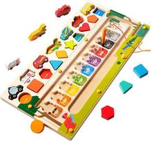 Malplay Montessori medinė magnetinė labirinto lenta
