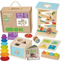 montessori zaislai - Woopie Montessori edukacinis rinkinys 6in1 (13–15 mėn) - 1 nuotrauka