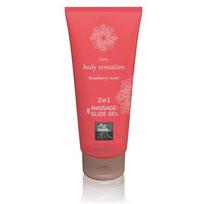 SHIATSU lubrikantas - masažo gelis Braškė (200 ml)