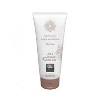 lubrikanta 200ml - SHIATSU Silky Touch gelis ir masažo aliejus (200 ml) - 1 nuotrauka