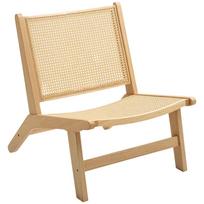 homcom kede - HOMCOM Rattan poilsio kėdė, natūralaus medžio spalvos (Natural Wood) - 1 nuotrauka