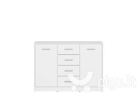 Komoda BRW Nepo Plus KOM2D4S, balta