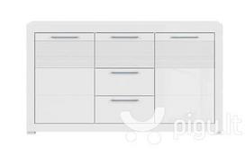 Komoda BRW Flames 3S2D, balta