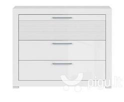 Komoda BRW Flames 3S, balta