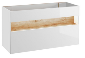 vonios spintele 120 cm - Vonios spintelė COMAD BAHAMA WHITE 854 FSC, balta - 1 nuotrauka