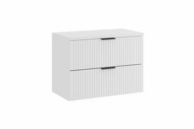 vonios spintele comad - Apatinė vonios spintelė COMAD ADW B WHITE su stalviršiu 80 cm, balta - 1 nuotrauka