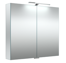 ermitazas vonios spintele - Vonios spintelė RB BATHROOM,pakabinama, su dvigubo veidrodžio dur.,LED, IP44,  80x70x13 cm - 1 nuotrauka