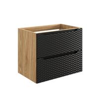 Vonios spintelė COMAD Ocean Black 82-70-2S. ąžuolo/juoda