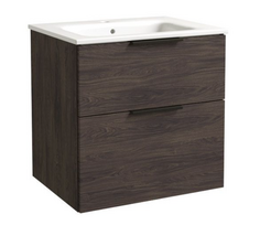 ermitazas vonios spinteles su praustuvu - Vonios spintelė RB BATHROOM GRAND 60, su praustuvu, rudo ąžuolo sp., 61 x 61,8 x 46 cm - 1 nuotrauka